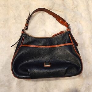 Black leather purse